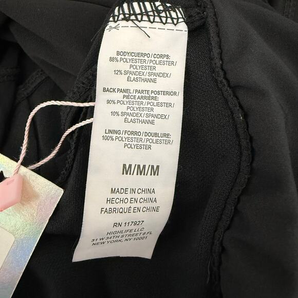 Reebok Black Running Shorts Women’s M Micro Mini Length NWOT - Picture 6 of 7